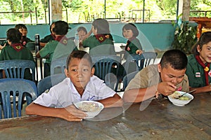 Students are Happy and smiling.